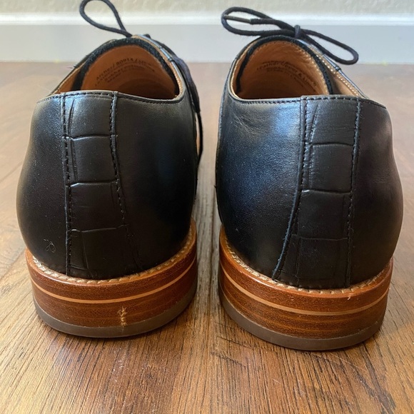Warfield & Grand Archer Black Leather Oxford SZ 8 - Picture 5 of 15